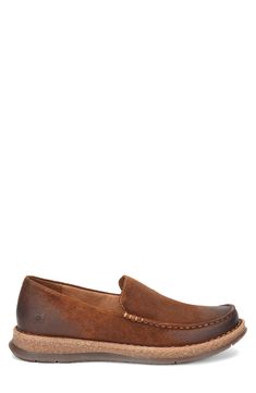 Breathable design, a cushioned footbed and Opanka hand construction ensure exceptional comfort in an earthy slip-on. Removable insole Arch support Leather upper/synthetic lining/rubber sole Imported Hand Construction, Chukka Boots, Arch Support, Jamaica, Loafers Men, Rubber Sole, Leather Upper, Arch, Size 12