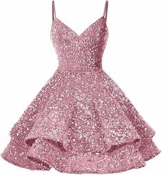 pink dress Camisole Evening Dress 2024 New Sequined Dress Dress Solid Color Banquet Dress Homecoming Dresses For Teens, Sparkly Shorts, Homecoming Dresses Sparkly, Sequin Homecoming Dress, Banquet Dress, Formal Cocktail Party, Banquet Dresses, Wedding Dresses With Straps, Sequined Dress