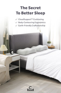 Cushion Lab's deep sleep pillows in a bedroom setting. Bed Time Routine, Perfect Neck, Comfy Pillow, Neck Relief, Knee Pillow, Cheat Code, Side Sleeping, Time Routine, Comfy Pillows