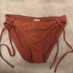 Bathing Suit Bottom String Ties On Sides Bronze Brown Color Great Piece To Mix And Match High Neck Swim Top, Target Swim, Bathing Suit Bottoms, Swimwear Tankini, Two Piece Swimwear, Bathing Suit Top, Cheeky Bikinis, Swimsuit Tops, Women Swimsuits