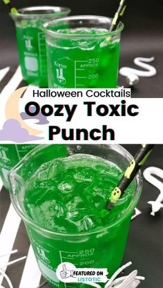 halloween cocktails with boozy tonic punch