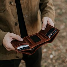 Ryder Reserve Bison Leather Trifold Wallet | Brown Trifold Wallet With Interior Card Slots For Everyday Use, Trifold Wallet With Interior Card Slots, Leather Trifold Wallet For Travel, Leather Trifold Wallet With Hidden Phone Sleeve For Travel, Leather Trifold Wallet With Card Slots For Travel, Trifold Wallet With Card Slots For Travel, Travel Trifold Wallet With Card Slots, Trifold Wallet With Card Slots For Everyday Use, Everyday Trifold Wallet With Card Slots