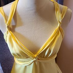 Fabulous Canary Yellow Size 8 Evening Gown By Bcbgmaxaria. Looks Stunning On. Worn Once. Yellow Sleeveless Maxi Dress For Formal Events, Yellow Sleeveless Maxi Dress For Formal Occasions, Sleeveless Yellow Maxi Dress For Formal Occasions, Yellow Dresses, Canary Yellow, Size 8 Dress, Cute Cats And Dogs, Our House, Evening Gown