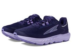 Altra Provision 7 - Women's Shoes : Dark Purple : ; Get an optimum level of comfort as you run for miles wearing the Altra Provision 7 Sneakers which have a versatile appeal and offer improved athletic performance. Textile and synthetic upper. Breathable textile lining. Removable cushioned insole. GUIDERAIL feature found in Altra dynamic support shoes, acts like a highway guide rail to provide guidance when you need it. Altra EGO dual-nature midsole compound is responsive, yet soft for increased Ergonomic Air Max Cushioned Running Shoes For Training, Ergonomic Running Shoes With Air Max Cushioning For Training, Sporty Running Shoes With Ortholite Insole For Jogging, Functional Sneakers With Arch Support For Marathon, Functional Running Sneakers With Arch Support, Functional Marathon Sneakers With Arch Support, Dynamic Walking Shoes With Arch Support For Jogging, Athletic Fit Walking Shoes For Marathon, Technical Walking Shoes With Boost Midsole