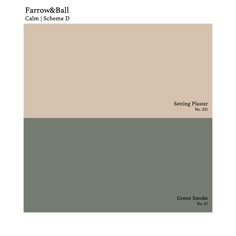 the color scheme for fernwood and ball, which is in shades of green and beige