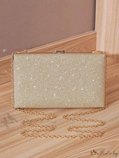 Bird in Bag - Adorned Pearl Embellished Glitter Clutch Bag - Perfect for Evening Events, Weddings, Bridesmaids, Birthdays Rectangular Glitter Clutch For Formal Events, Rectangular Glitter Clutch For Formal Occasions, Glitter Rectangular Evening Bag For Party, Rectangular Glitter Evening Bag For Formal Events, Glitter Rectangular Clutch For Formal Occasions, Party Glitter Rectangular Evening Bag, Glitter Clutch Evening Bag For Wedding, Sparkling Rectangular Evening Bag For Prom, Glamorous Glitter Rectangular Evening Bag