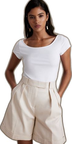 Elegant Fitted T-shirt With Scoop Neck, Basic Cotton Top With Scoop Back, Solid Cotton Tops With Scoop Back, Solid Color Scoop Neck T-shirt With Minimal Stretch, Scoop Neck Top For Work, Solid Scoop Neck Top For Work, Scoop Neck Tops For Workwear, Summer Scoop Neck T-shirt In Elastane, Chic Fitted Solid Color T-shirt