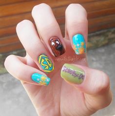 Character Nails, Cartoon Nails, Nail Polish Art, Seasonal Nails, Disney Nails