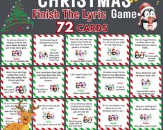 7 Christmas Headbands Game, Christmas Finish The Lyrics Game, Christmas Finish The Lyrics Game Free, Finish The Lyrics Christmas Songs, Finish The Christmas Song Game, Nutcracker Games, Easy Christmas Party Games, Group Christmas Games