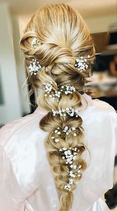 braided wedding hairstyles, elsa braid wedding hairstyles, frozen braid inspired wedding hairstyles , wedding hairstyles 2021, wedding hairstyles long hair, wedding hairstyles updo, wedding hairstyles medium hair, wedding hairstyles half up half down, wedding hairstyles with braids, wedding hairstyles with veil, wedding hairstyles down Veil With Braid, Emily Hairstyles, Frozen Braid, Hairstyle For Brides, Frozen Hairstyles, Curly Hair Updos, Romantic Wedding Hairstyles, Romantic Updo Hairstyles, Elsa Braid