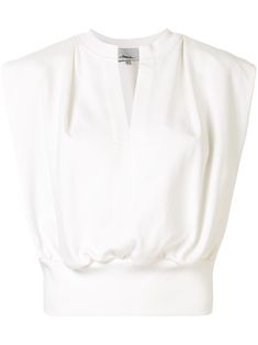 Ribbed Knit Top, 3.1 Phillip Lim, Phillip Lim, Covet Fashion, Fashion Stylist, French Terry, White Cotton, Knit Top, Sleeveless Top