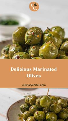 an image of delicious marinated olives on a plate