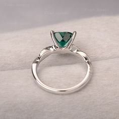 ◆ The ring is handcrafted from sterling silver and decorated with a dazzling 8*8 mm Lab Grown Emerald and CZs. It is suitable for engagement/anniversary/daily occasion. ◆ Production Description: Main stone Type: Lab Grown Emerald Main Stone Shape: Heart Cut Main Stone Size: 8*8 mm(1.59ct) Side stone: CZ Metal: 925 Sterling silver - Other options available in the drop down menu ◆ Customization: √Free for Add Engraving √Other Metal Type Available √Other Gemstones & Shapes Available √Personaliz Wedding Emerald Ring In 14k White Gold, Trillion Cut White Gold Emerald Ring With Diamond, Emerald Promise Ring With Accent Stones In Sterling Silver, Sterling Silver Emerald Ring With Accent Stones For Promise, Wedding Sterling Silver Emerald Ring, Elegant Heart Ring With May Birthstone Gemstone, Heart Cut Diamond Emerald Ring For Wedding, Wedding Emerald Ring In Sterling Silver, Elegant May Birthstone Heart Ring With Gemstone