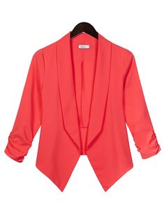 Lightweight Open Front Draped Tuxedo Blazer Jacket | LE3NO Spring Office Cardigan In Solid Color, Elegant Open Front Solid Color Blazer, Solid Open Front Spring Blazer, Spring Open Front Solid Blazer, Spring Open Front Blazer, Tailored Spring Cardigan, Formal Open Front Blazer For Fall, Fall Formal Open Front Blazer, Tailored Spring Cardigan For Formal Occasions