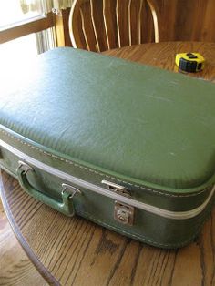 Black Spruce Hound: How to Reline a Vintage Suitcase Cardboard Suitcase, Crafts Homemade, Black Spruce