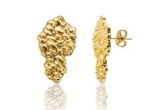 PRICES MAY VARY. Material: 18k Plated gold is a symbol of love and commitment, making these earrings a perfect gift for your special someone on Valentine's Day. Design: The nugget shape of these earrings is a classic and elegant design that is sure to impress your loved one on this romantic occasion. Size: The earrings come in two sizes, large (25mm x 15mm) and （20mmx12mmm）medium , so you can choose the one that best fits your partner's preference. Finish: The yellow gold finish gives the earrin Gold Nugget Earrings, Nugget Earrings, Gold Earrings For Men, The Nugget, Stud Earrings Gold, Earrings For Men, Gold Nugget, Sterling Silver Stud Earrings, Men Earrings