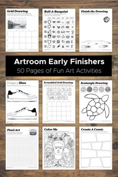 printable coloring pages for kids to color and learn how to draw them with the help of