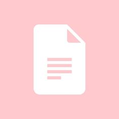 a pink background with a white document icon