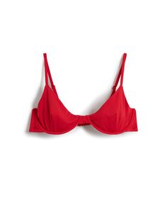 A red underwire bralette with adjustable straps on a white background is The Avila Top - Pico by Dandy Del Mar. Underwire Top, Knit Pants, Swimwear Accessories, Dandy, Small Designs, Set Dress, Bralette, With Love, Adjustable Straps