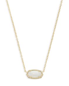 White Opal Kendra Scott Necklace, Kendra Scott Collection, Kendra Scott Necklace Aesthetic, White Kendra Scott Necklace, Cute Gold Jewelry, Beautiful Gold Pendants, Elisa Gold Pendant Necklace, 2025 Wishlist, Elisa Pendant Necklace