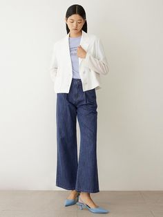 Color : BLACK_55,BLACK_66,CREAM_55,CREAM_66,MINT_55,MINT_66,OFF WHITE_55,OFF WHITE_66Country of Origin : VIETNAM Trendy White Blazer With Lapel Collar, Spring Straight Leg Blazer, Tailored Straight Leg Spring Blazer, Tailored Straight-leg Spring Blazer, White Casual Blazer With Lapel Collar, White Casual Blazer For Business Casual, Casual Notch Lapel Cropped Jacket For Spring, White Business Casual Outerwear For Fall, White Notch Lapel Outerwear With Pockets