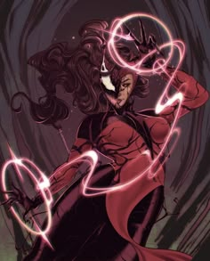 Romani Wanda Maximoff Comic, Scarlet Witch Magic, Scarlet Witch Header, Scarlet Witch Pfp, The Vision Marvel, Scarlet Witch Concept Art, Scarlet Witch Fanart, Wanda Comic, Scarlet Witch Art