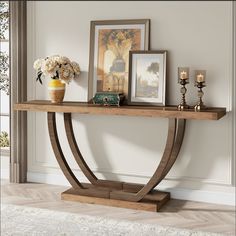 Tribesigns Console Table, 63 Inch 2-Tier Farmhouse Entryway Sofa Table Tribesigns Rustic Entry Table, Entryway Sofa, Farmhouse Entry Table, Farmhouse Sofa Table, Table Behind Couch, Long Sofa Table, Elegant Entryway, Farmhouse Console Table, Narrow Table