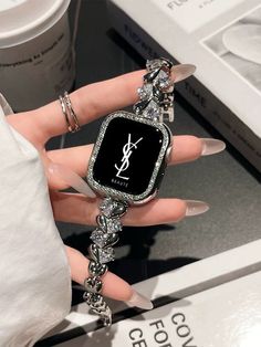 Introducing the Cute Diamond Heart Bracelet iWatch Band! This stunning accessory is designed to elevate your Apple Watch Series 1, 2, 3, 4, 5, 6, 7, 8, 9 Ultra Generation. With its diamond heart design, it adds a touch of elegance and sparkle to your wrist. The adjustable chain ensures a perfect fit for your 38mm, 40mm Trendy Silver Metal Apple Watch Band, Trendy Silver Watch Bands As Gift, Silver Stainless Steel Apple Watch Band As Gift, Silver Stainless Steel Apple Watch Band Gift, Custom Silver Stainless Steel Watch Accessories, Personalized Silver Stainless Steel Watch Accessories, Trendy Stainless Steel Watch Band Gift, Expensive Watches For Women, Pretty Watches