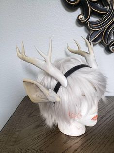 NEW ARRIVAL TIEFLING Dragon / Deer Antlers Horns and optional | Etsy White Costume Ears For Cosplay, Tiefling Cleric, Cosplay Horns, Horn Headband, Dream Core, Plastic Headband, Fantasy Stuff, Cosplay Diy, Art Things