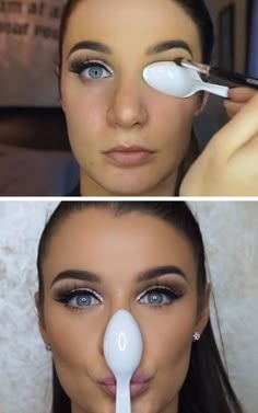 Make Up Mata, Alat Makeup, Makeup Tip, Smink Inspiration, Makijaż Smokey Eye, Easy Makeup, Makeup Tricks, Body Makeup