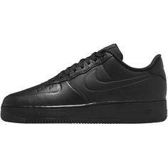 Men's Nike Air Force 1 '07 Pro-Tech WP Black/Black-Clear Size: 10.  Gender: male.  Age Group: adult. Jordan 11 Women, Nike Kids Shoes, Nike Air Max Ltd, 95 Nike, Black Leather Sneakers, Nike Air Jordans, Nike Air Force 1 07, Mens Nike Shoes, Mens Nike Air