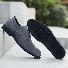 Category:Oxfords; Upper Materials:Suede; Season:Fall; Gender:Men's; Activity:Walking; Toe Shape:Square Toe; Style:Casual; Outsole Materials:Rubber; Occasion:Daily; Closure Type:Lace-up; Function:Breathable,Wear Proof,Non-slipping; Pattern:Solid Colored; Shipping Weight:0.7; Listing Date:10/13/2020; 2024 Trends:Formal Shoes,Suede Shoes; Foot Length:; Size chart date source:Provided by Supplier.; Special selected products:COD Flat Heel Suede Oxfords With Rubber Sole, Suede Oxfords With Rubber Sole And Flat Heel, Suede Wingtip Leather Shoes For Business Casual, Pointed Toe Suede Dress Shoes With Rubber Sole, Suede Dress Shoes With Rubber Sole And Pointed Toe, Suede Dress Shoes With Pointed Toe And Rubber Sole, Casual Oxford Leather Shoes With Pointed Toe, Suede Lace-up Oxfords With Textured Sole, Business Suede Lace-up Shoes With Pointed Toe