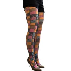 Welcome These Colorful Patterned Tights Into Your Wardrobe! Easy To Wear! Those Colorful Tights Will Become Your Favorite Wardrobe Piece! You Can Wear It With Boots, Sneakers, Heels Or Sandals, It Will Bring Color To Every Look. You Love Wearing A Skirt, Dresses, Sweater Dresses, Shorts... Complete Your Outfit With One Of Kind Tights. Our Patterned Tights Are Available In Footless Tights Too! Perfect With Sandals In The Unique Tights, Fun Tights, Colorful Tights, Funky Tights, Cool Tights, Tattoo Tights, Plus Size Tights, Tights For Women, Striped Tights