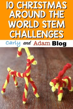 Travel around the world in your classroom this holiday season! Don't just simply teach your elementary students about holidays in other countries, engage them with STEM! Carly and Adam have created a bundle of STEM resources that are perfect for your Holidays Around the World Unit. These activities will have your students reading, writing, and completing hands-on STEM activities that reinforce the important cultural traditions of each country. Click to learn more! Netherlands Christmas Crafts For Kids, Steam Christmas Activities, Christmas Stem Activities Elementary, Christmas Around The World Crafts, Holidays Around The World Crafts, Steam Activities Elementary, Fun Experiments For Kids