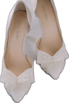 Wedding Heels With Bow, Bella Belle Shoes, Belle Shoes, Bow Wedding, Free People Bags, Guess Heels, Asics Running Shoes, Pink Bodycon Dresses, My Wedding Dress