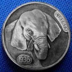 an elephant is depicted on the back of a silver coin that reads, happy birthday