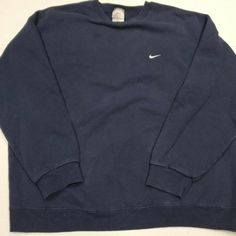 Vintage Men's Nike Blue Swoosh Crewneck Sweatshirt Travis Scott Xl Used - See Pictures!!! Stain On Front Of Shirt Size - Xl Crewneck Sweatshirt Outfit, Mens Aesthetic, Shirts Nike, Mens Crewneck Sweatshirt, Nike Crewneck, Nike Vintage, Sweatshirt Outfit, Nike Sweatshirts, Nike Blue