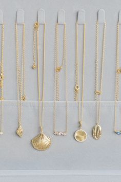 Shop Coast + Cove Co for coastal inspired, modern gold jewelry. Coast + Cove's jewelry collections feature earrings, bracelets, and unique necklace styles. Discover the latest collection of stone bead necklaces or explore a wide selection of bracelet stack ideas. Jewelry Organizer Aesthetic, Gold Necklace Aesthetic, Bracelet Stack Ideas, Organizer Aesthetic, Necklace Styles, Necklace Aesthetic, Modern Gold Jewelry, Scallop Shell, Stone Beaded Necklace