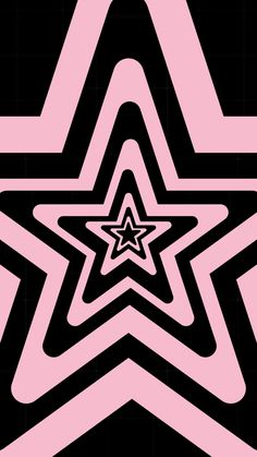 a black and pink background with an abstract star design in the center, on top of it's diagonal stripes