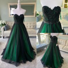 Green And Black Wedding Dresses, Black And Green Ball Gown, Black And Green Dress Gowns, Emerald Green And Black Wedding Dress, Black And Emerald Green Wedding Dress, Green And Black Wedding Dress, Black And Green Wedding Dress, Black And Green Prom Dress, Green And Black Prom Dress