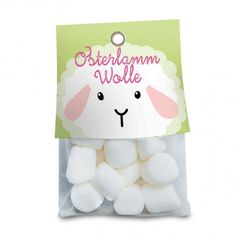 a bag of marshmallows with a sheep on it