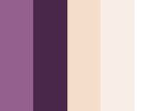 the color palette is purple and has many different shades to choose from, including white, pink