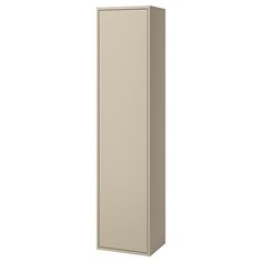 a tall white cabinet with no doors on the front and bottom side, against a white background