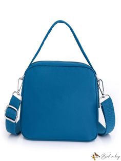 BirdinBag - Stylish Waterproof Nylon Shoulder Bag for Casual Shopping, Lightweight and Versatile Multifunctional Solid Color Bag With Adjustable Strap, Square Nylon Shoulder Bag With Adjustable Strap, Functional Portable Square Bag, Solid Nylon Rectangular Bag, Square Nylon Shoulder Bag With Zipper Closure, Solid Rectangular Nylon Bag, Solid Color Rectangular Nylon Bag, Functional Square Portable Bags, Portable Rectangular Nylon Bag