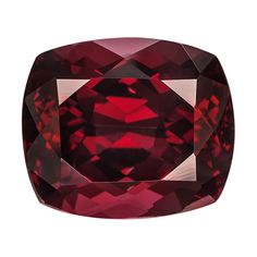 Tanzanian raspberry rhodolite garnet 13.06ct 14x12mm rectangular cushion. Gemstone mined in Tanzania and cut in India. Pyrope Garnet, Grape Color, Star Garnet, Rectangular Cushion, Metamorphic Rocks, Green Garnet, Garnet Bracelet, Garnet Jewelry, Garnet Stone