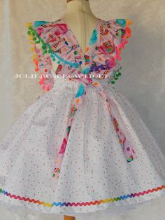 This is a gorgeous dress for your little princess , she can wear it on a candy land party theme. Girls size 2T 3T 4T 5T 6x 7 girls 8 girls If you have questions please contact me. Please leave me a note with the following instructions. *Size Cute Multicolor Dress For Dress-up, Spring Princess Dress With Ruffles For Playtime, Summer Multicolor Princess Dress With Ruffles, Playful Ruffle Princess Dress For Dress-up, Playful Ruffled Princess Dress For Dress-up, Playful White Princess Dress With Ruffles, Playful White Ruffled Princess Dress, Multicolor Princess Dress For Easter Party, Cute Princess Dress With Ruffles For Easter