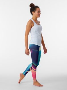 This knit stretchy leggings in calming blue and pink abstract pattern leggings is available on t-shirt, dresses, leggings, tote bags, hats, pet feeding mats for your pet, mouse pad, iPhone and Samsung phone case, laptop sleeve, mouse pad, art print, art canvas, and many more. Order your leggings at $75.16 Visit post for more Shibori Pattern, Summer Tie Dye, Tie Dye Designs, Pink Abstract, Tie And Dye, Blue Abstract, Red Floral