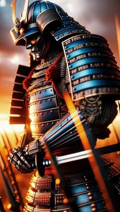 an image of a japanese warrior in armor