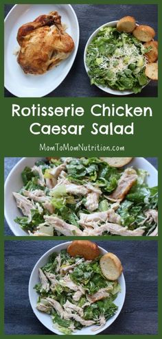 rotissee chicken caesar salad is an easy and delicious side dish