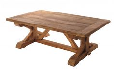 a wooden table with the name on it